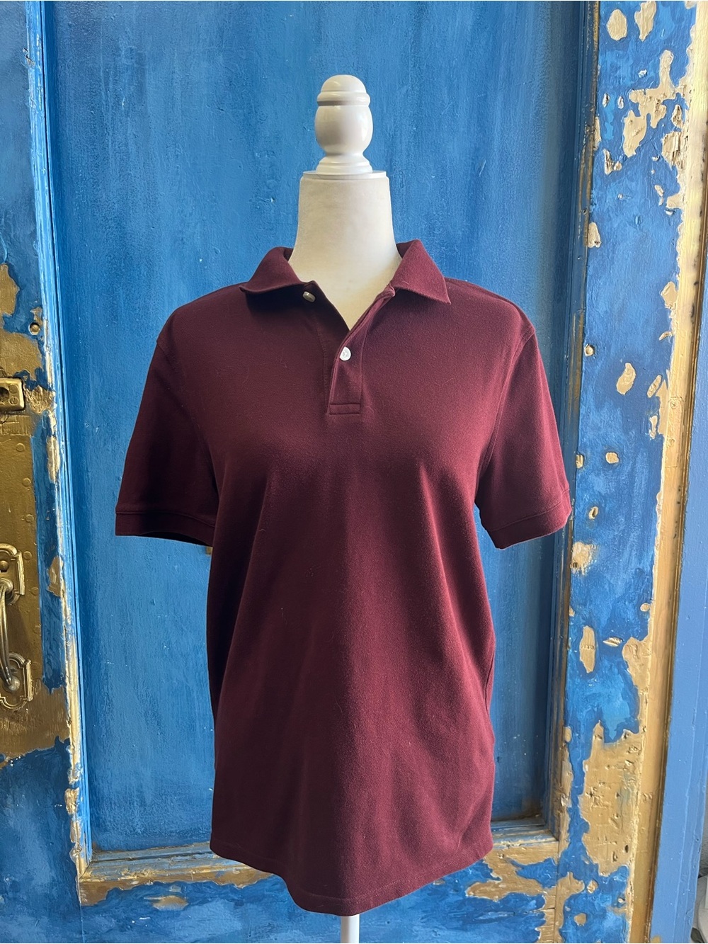Goodfellow & Co Burgundy Short-Sleeve Polo